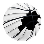 Black And White Piano Keyboard Print Basketball