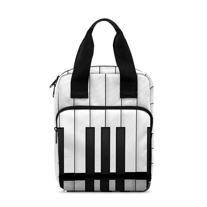 Black And White Piano Keyboard Print Bible Tote Bag