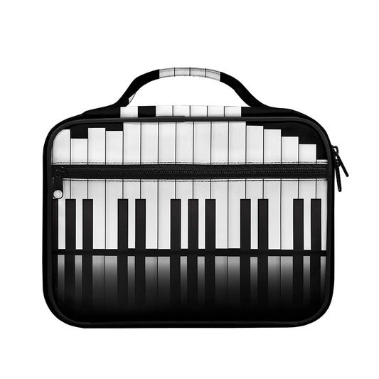 Black And White Piano Keyboard Print Briefcase Bible Bag