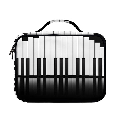Black And White Piano Keyboard Print Briefcase Bible Bag