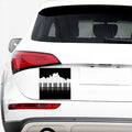 Black And White Piano Keyboard Print Car Sticker