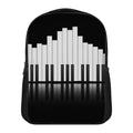 Black And White Piano Keyboard Print Casual Backpack