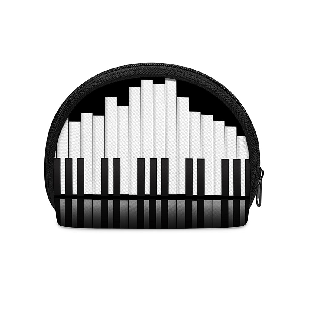 Black And White Piano Keyboard Print Coin Purse