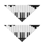 Black And White Piano Keyboard Print Dog Bandana