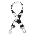 Black And White Piano Keyboard Print Dog Seat Belt