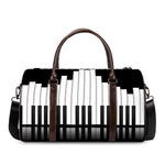 Black And White Piano Keyboard Print Duffle Bag