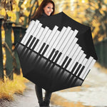 Black And White Piano Keyboard Print Foldable Umbrella