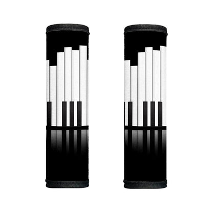 Black And White Piano Keyboard Print Handle Covers