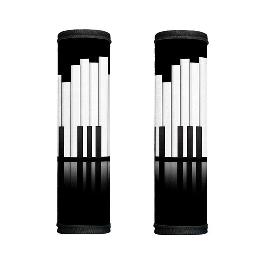 Black And White Piano Keyboard Print Handle Covers