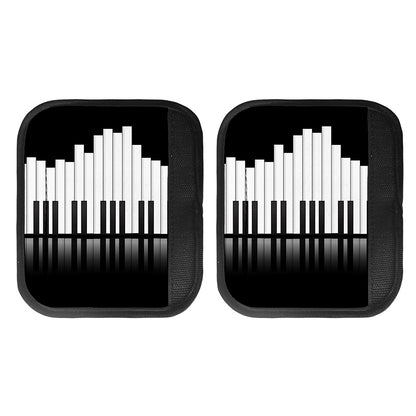 Black And White Piano Keyboard Print Handle Covers