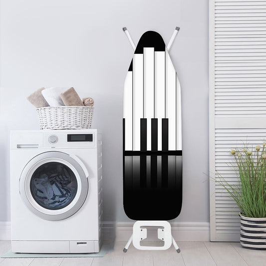 Black And White Piano Keyboard Print Ironing Board Cover