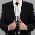 Black And White Piano Keyboard Print Necktie