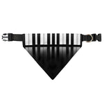 Black And White Piano Keyboard Print Over The Collar Dog Bandana