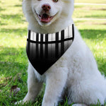 Black And White Piano Keyboard Print Over The Collar Dog Bandana