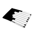 Black And White Piano Keyboard Print Pet Cooling Mat Cover