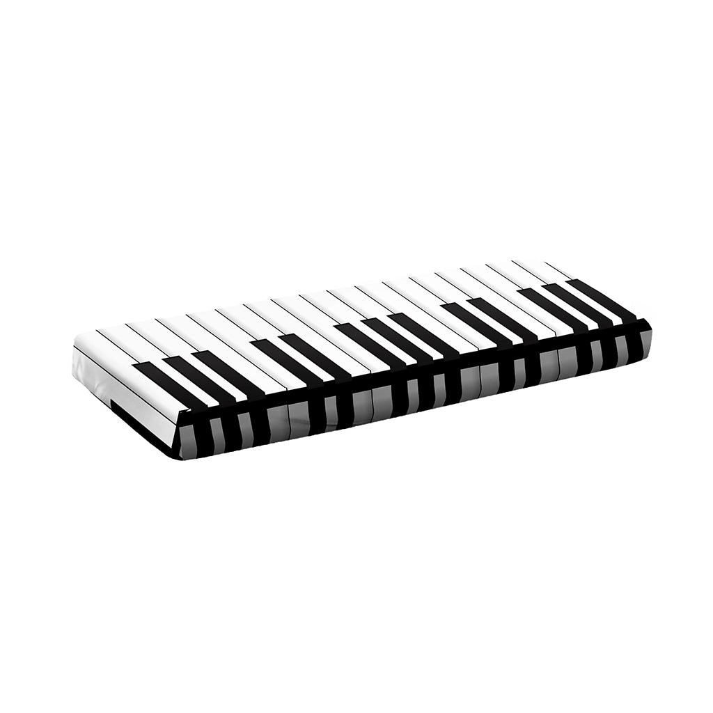 Black And White Piano Keyboard Print Piano Keyboard Cover