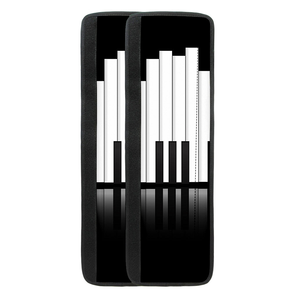 Black And White Piano Keyboard Print Refrigerator Handle Covers