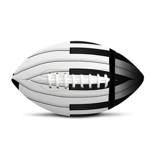 Black And White Piano Keyboard Print Rugby Ball
