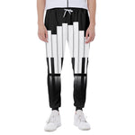 Black And White Piano Keyboard Print Scuba Joggers