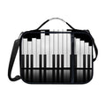Black And White Piano Keyboard Print Shoulder Strap Bible Bag