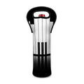 Black And White Piano Keyboard Print Single Neoprene Wine Tote