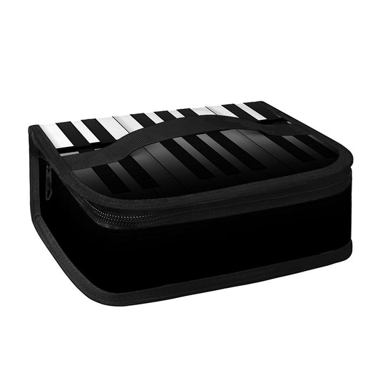 Black And White Piano Keyboard Print Small Lunch Bag