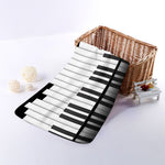 Black And White Piano Keyboard Print Towel