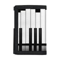Black And White Piano Keyboard Print Trifold Wallet