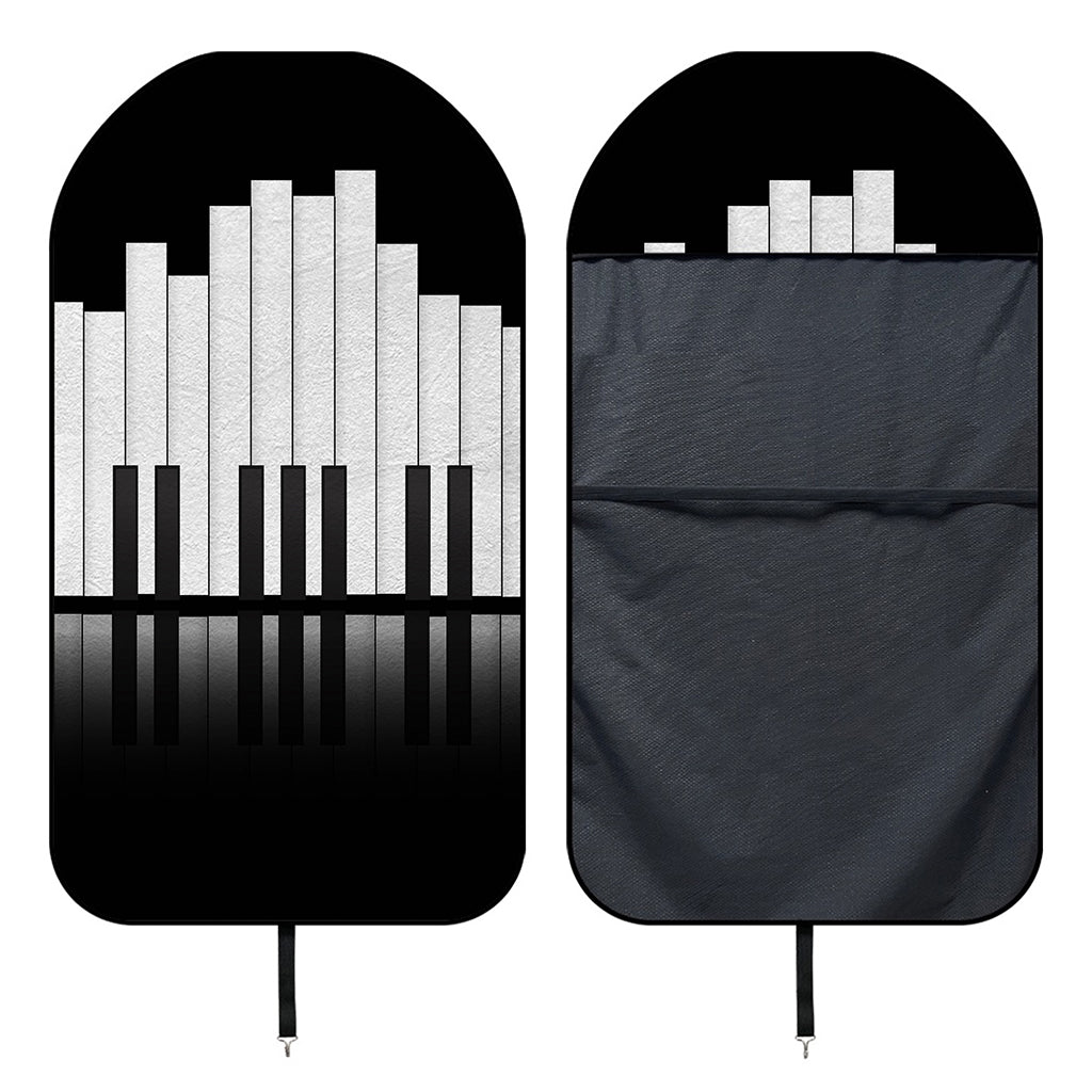 Black And White Piano Keyboard Print Waterproof Car Seat Cover
