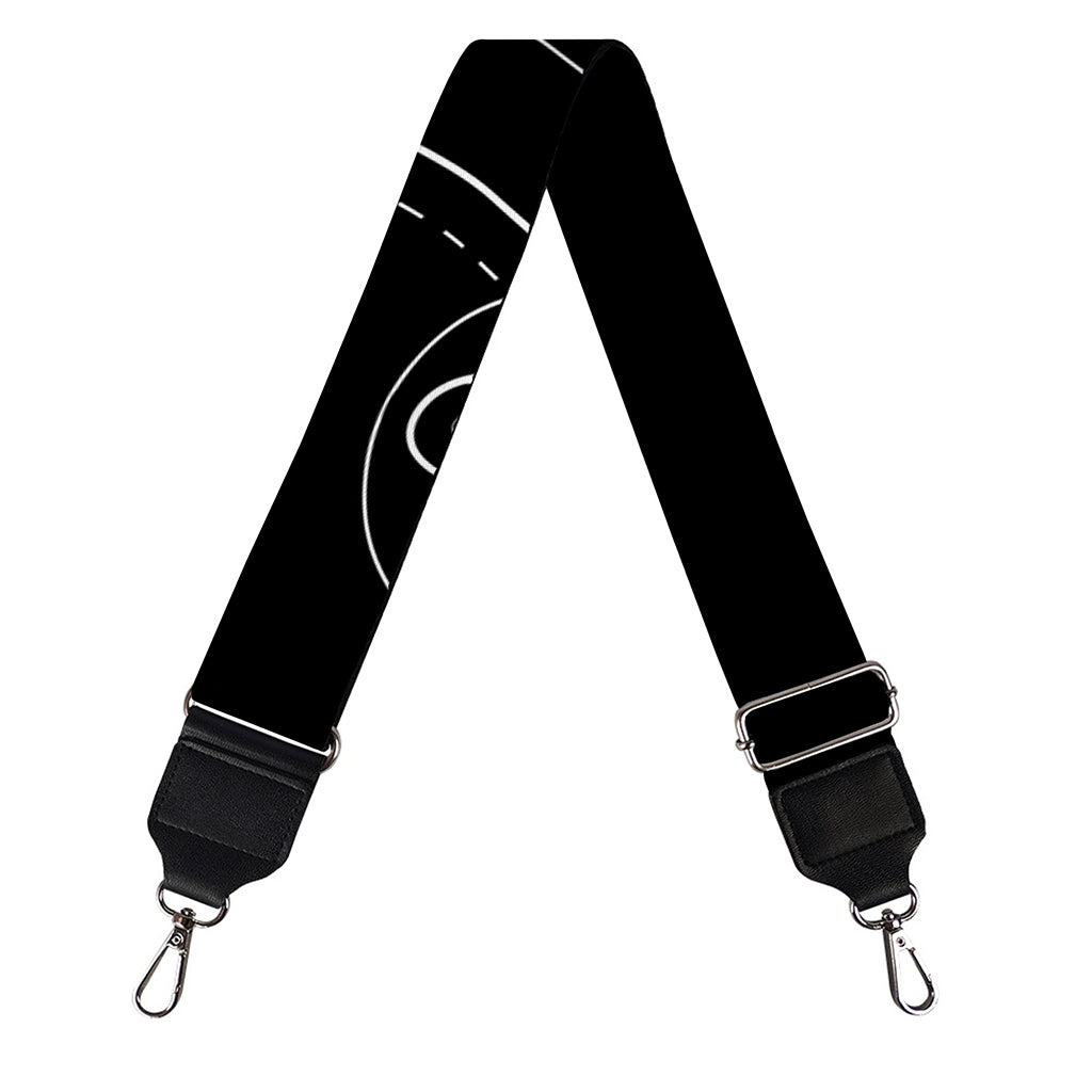 Black And White Pisces Sign Print Bag Strap