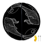 Black And White Pisces Sign Print Basketball