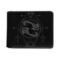 Black And White Pisces Sign Print Bifold Wallet