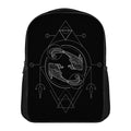Black And White Pisces Sign Print Casual Backpack