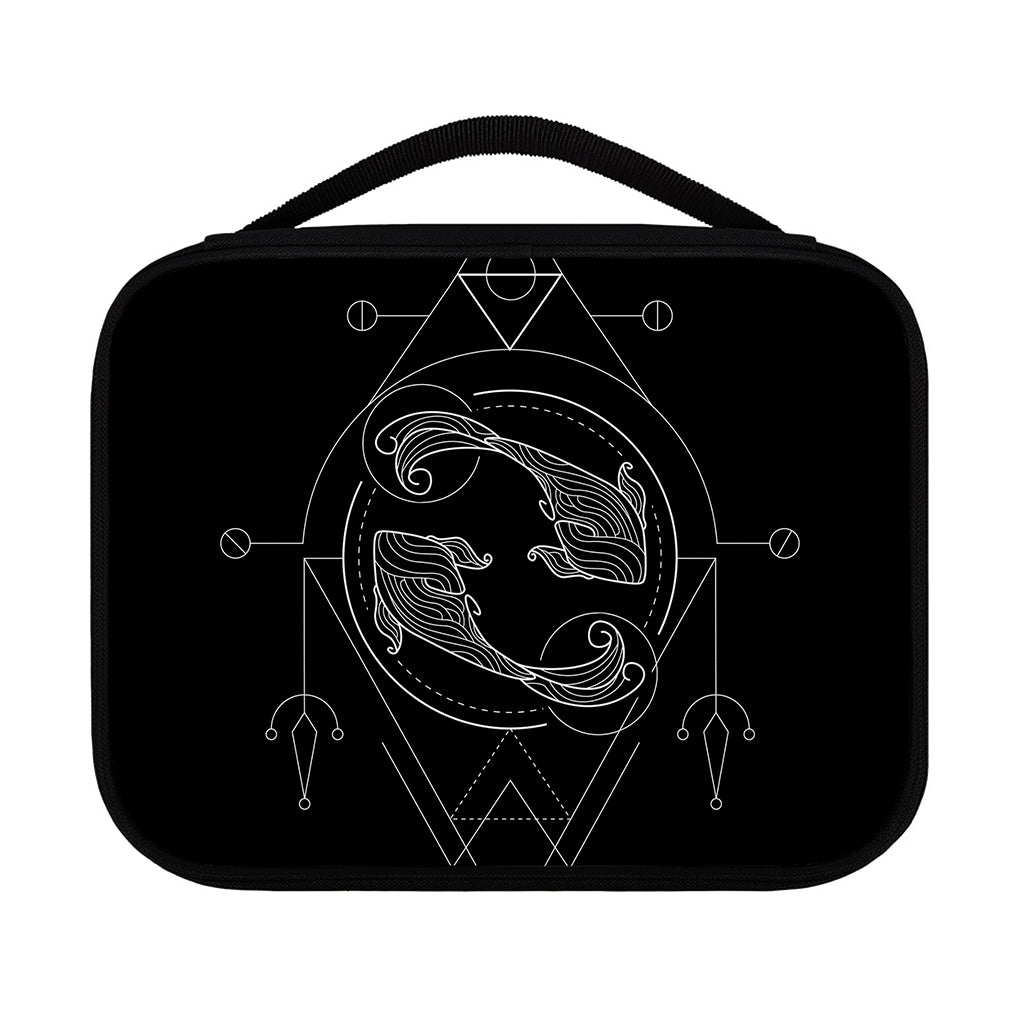 Black And White Pisces Sign Print Classic Bible Case