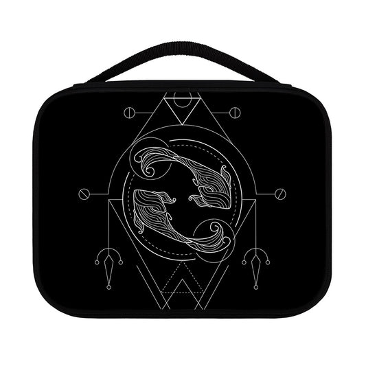 Black And White Pisces Sign Print Classic Bible Case