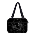 Black And White Pisces Sign Print Double Strap Bible Bag
