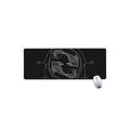 Black And White Pisces Sign Print Extended Mouse Pad