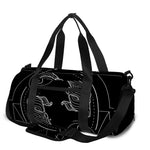 Black And White Pisces Sign Print Gym Bag