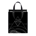 Black And White Pisces Sign Print Insulated Lunch Tote