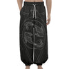 Black And White Pisces Sign Print Lantern Pants