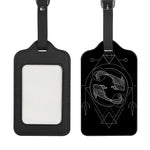 Black And White Pisces Sign Print Luggage Tag