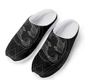 Black And White Pisces Sign Print Mesh Casual Shoes