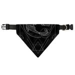 Black And White Pisces Sign Print Over The Collar Dog Bandana