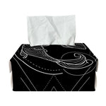 Black And White Pisces Sign Print Rectangle Tissue Box Cover