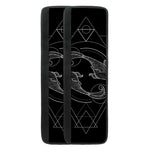 Black And White Pisces Sign Print Refrigerator Handle Covers