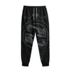 Black And White Pisces Sign Print Sweatpants