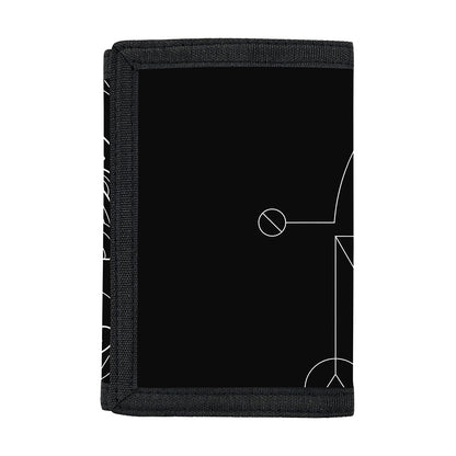 Black And White Pisces Sign Print Trifold Wallet