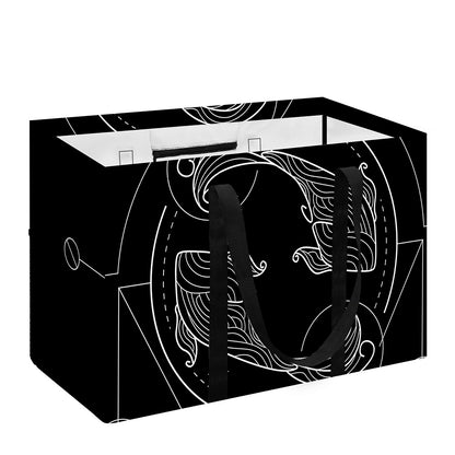 Black And White Pisces Sign Print Utility Tote Bag