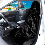 Black And White Pisces Sign Print Waterproof Car Seat Cover