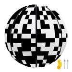Black And White Pixel Pattern Print Basketball